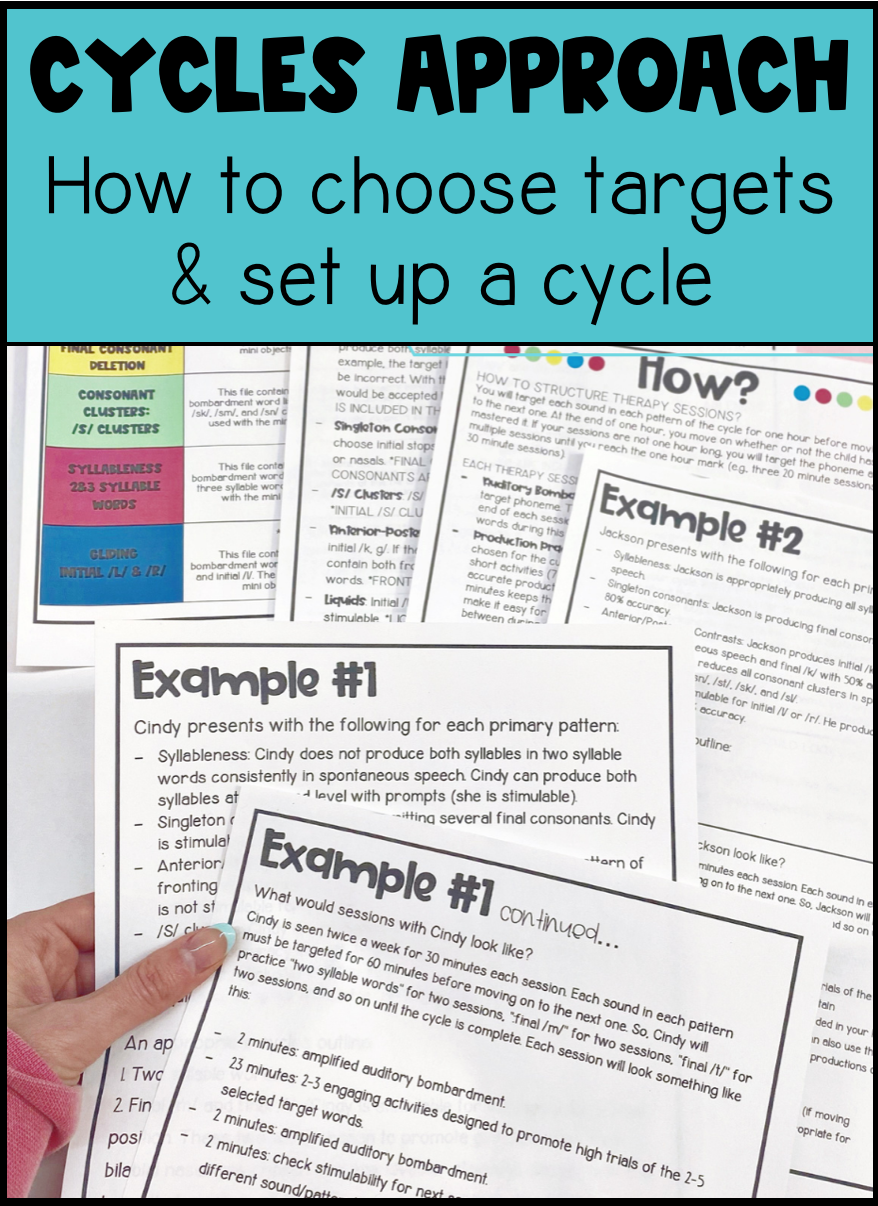 How to choose targets and set up your cycle CYCLES APPROACH FOR