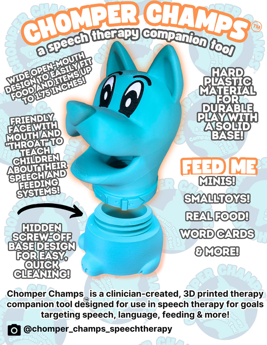 Chomper Champs Speech Therapy Companion Tool - ARTICULATION KIT
