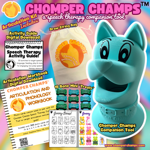 Chomper Champs Speech Therapy Companion Tool - ARTICULATION KIT