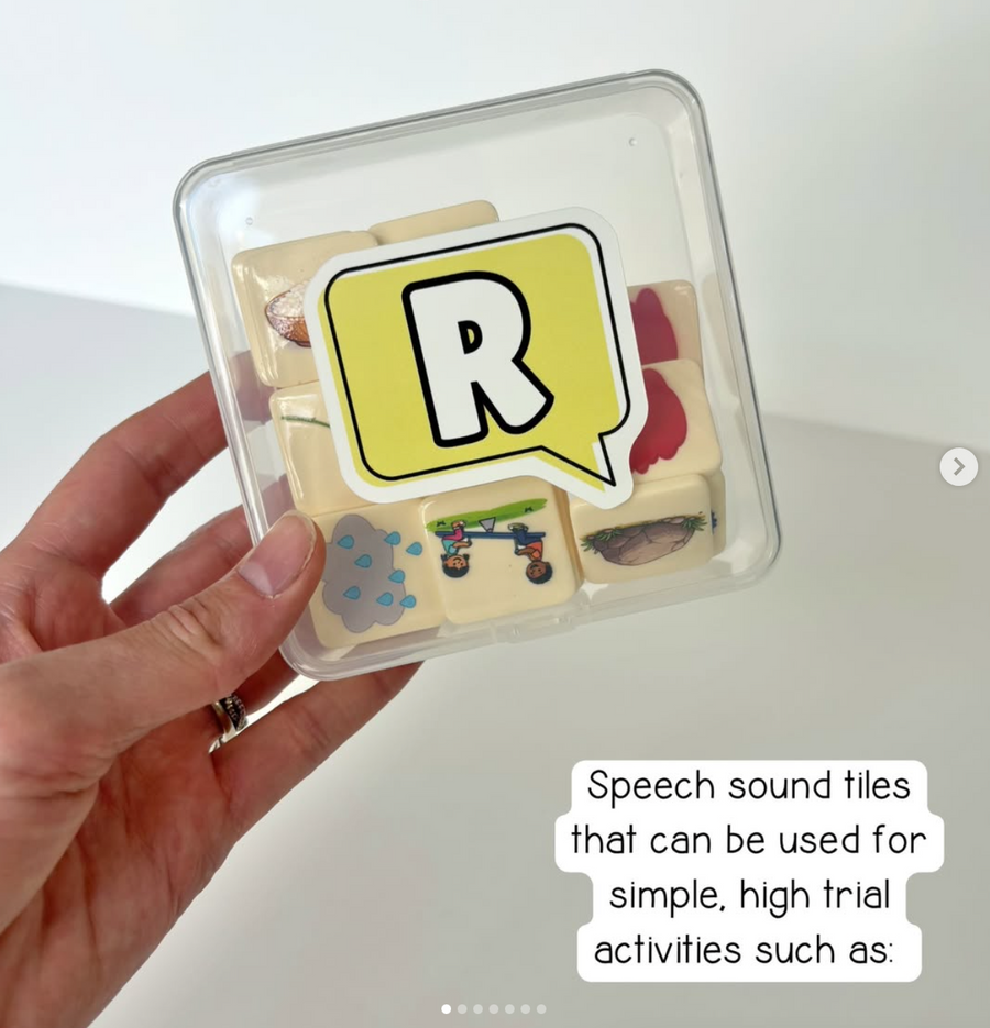 Speech sound tiles and book