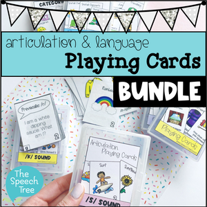 Playing Cards Bundle for Articulation & Language
